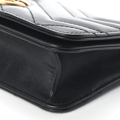 Gucci Calfskin Matelasse GG Marmont Mini Bag Black 8 of 11