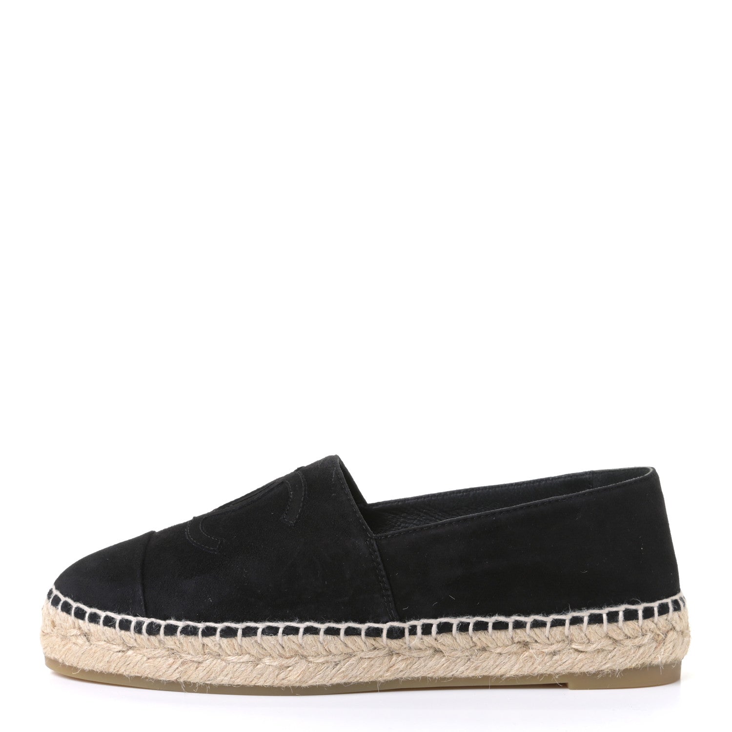 Chanel Suede CC Espadrilles 36 Black 4 of 17
