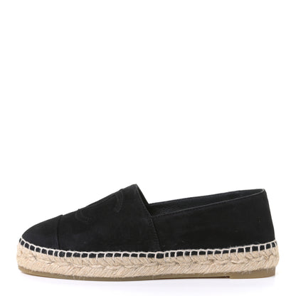 Chanel Suede CC Espadrilles 36 Black 4 of 17
