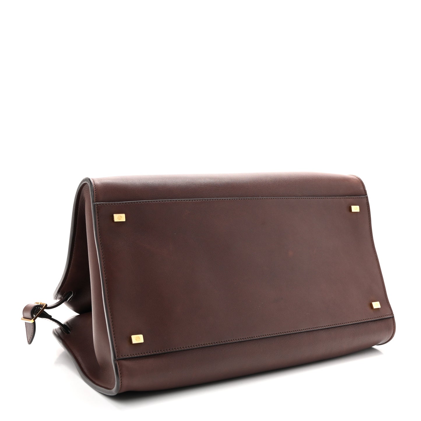 Polished Saddle Calfskin Soft Margaux 15 Burgundy