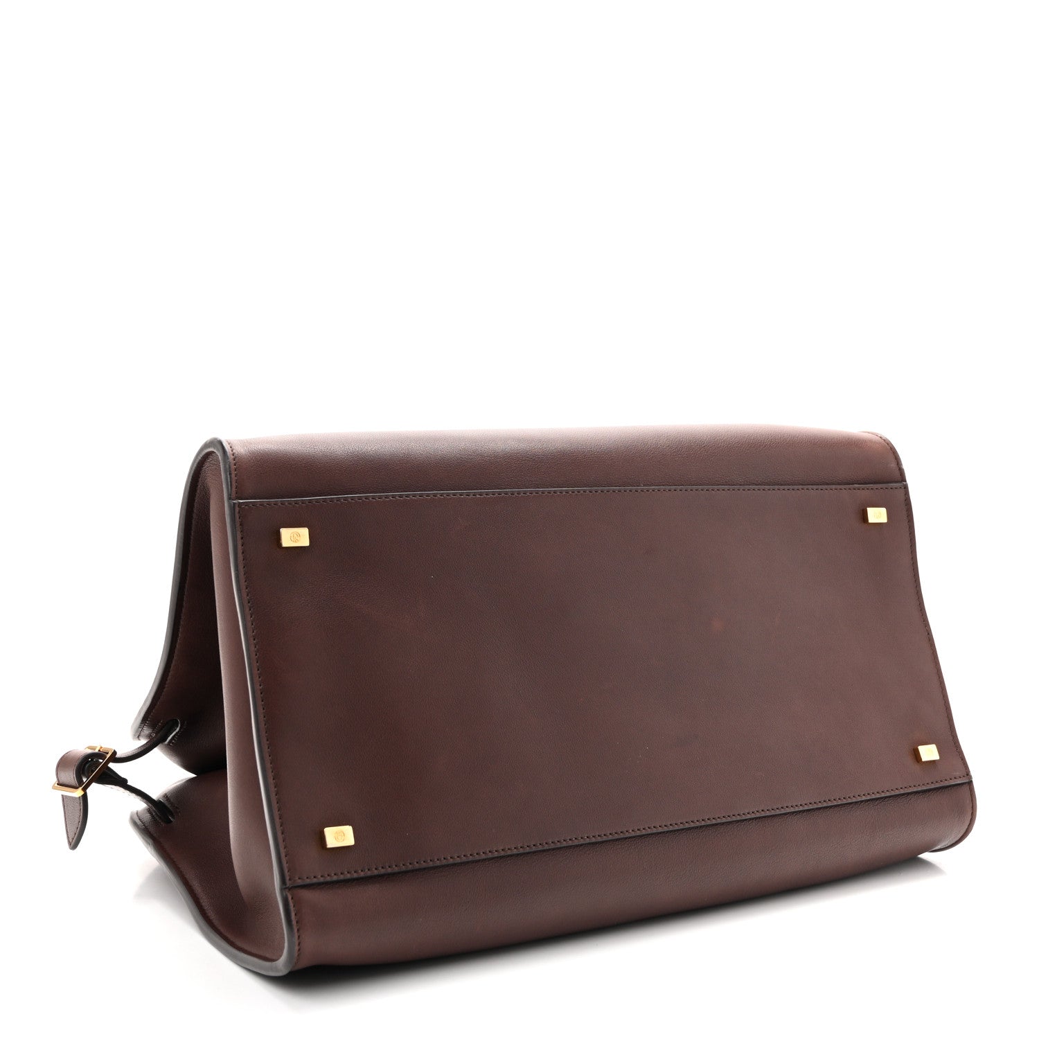 The Row Polished Saddle Calfskin Soft Margaux 15 Burgundy 4 of 11