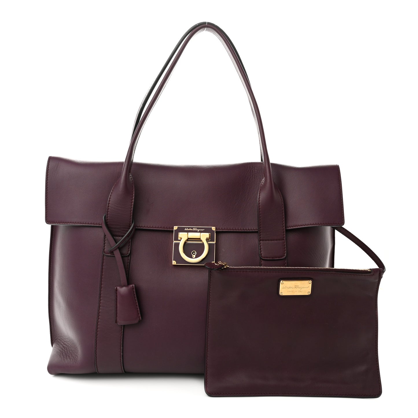 Calfskin Large Sookie Satchel Purple