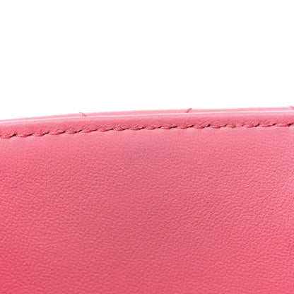 Chanel Lambskin Metal Quilted Twist Top Handle Flap With Chain Light Pink 14 of 15