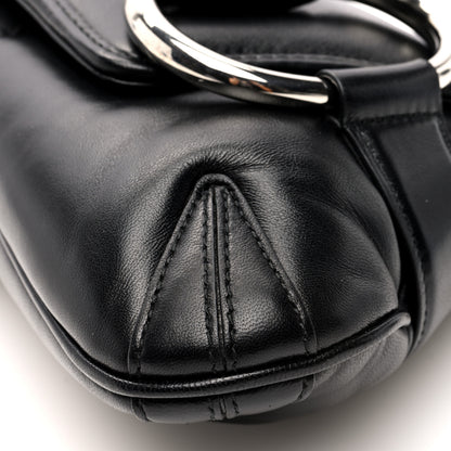 Gucci Nappa Vertical Matelasse Medium Maxi Horsebit Chain Shoulder Bag Black 9 of 9