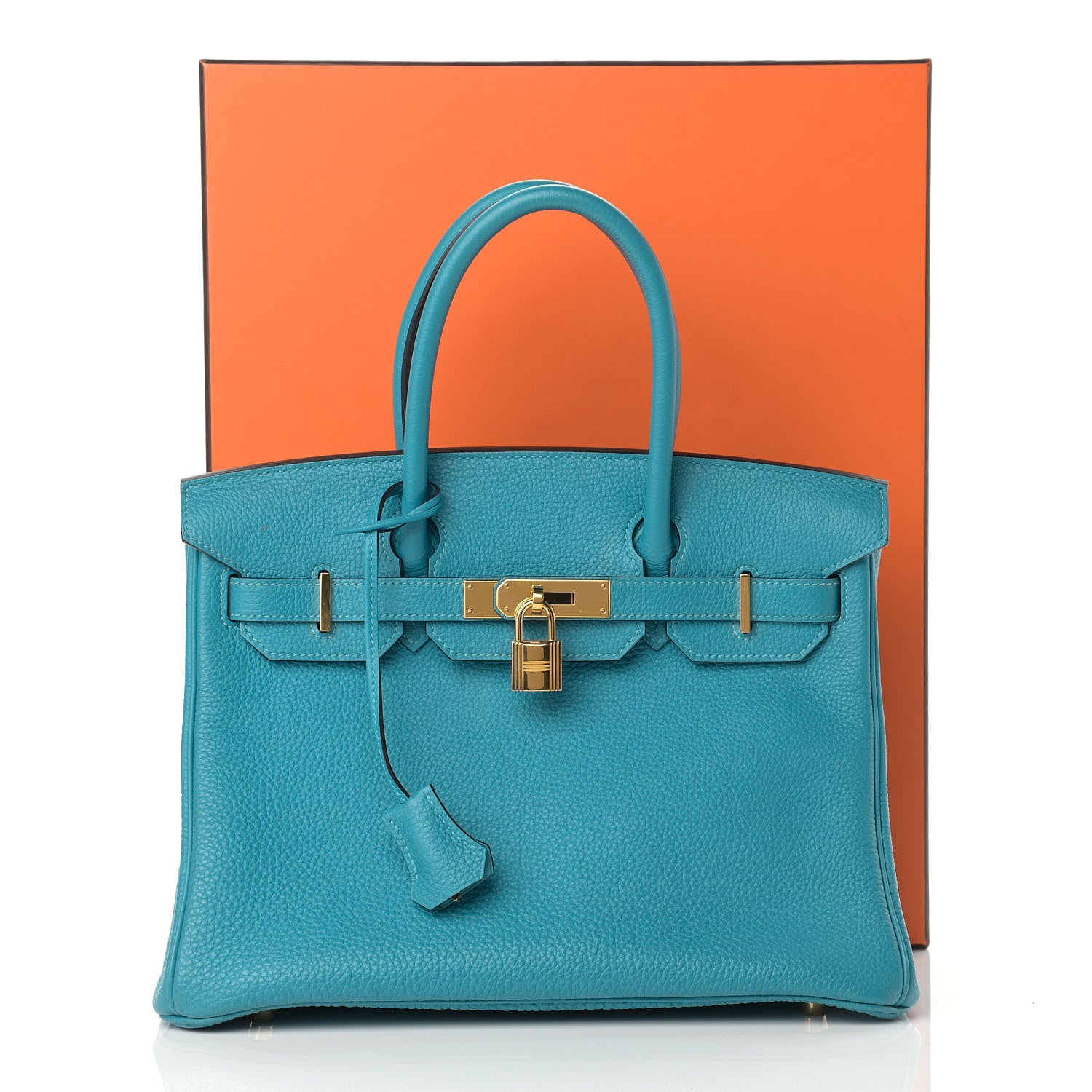 Hermes Togo Birkin 30 Turquoise 12 of 12