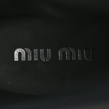 Miu Miu Calfskin Harness Boots 38 Black 7 of 10