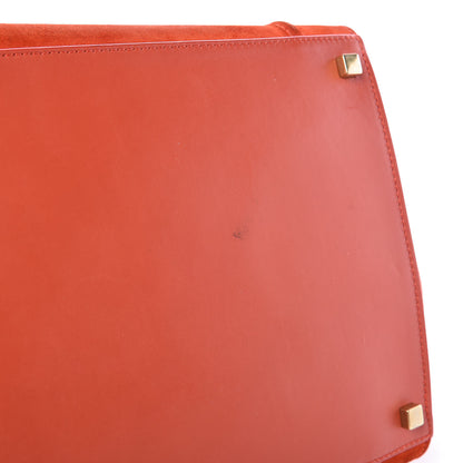 Celine Nubuck Medium Phantom Luggage Bright Orange 12 of 27
