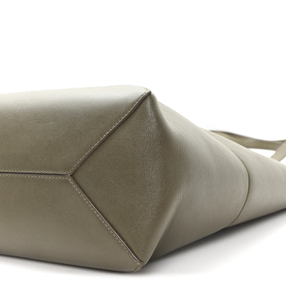Loewe Shiny Calfskin Medium Puzzle Fold Tote Dark Khaki Green 9 of 10