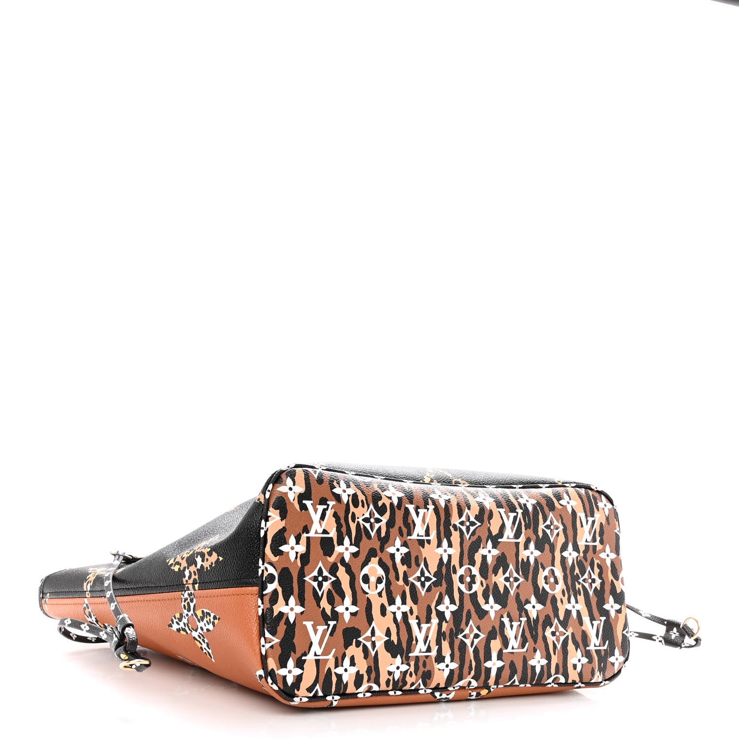 Louis Vuitton Monogram Giant Jungle Neverfull MM Black 4 of 12