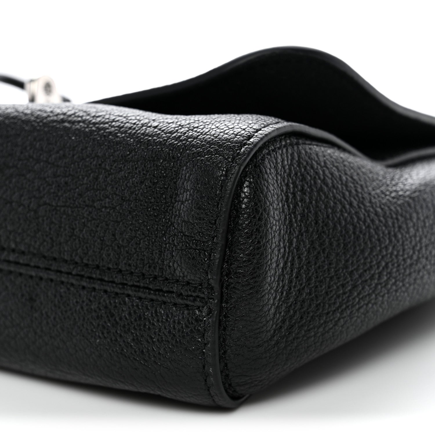 Mulberry Glossy Goatskin Small Lily Flap Black 9 of 10