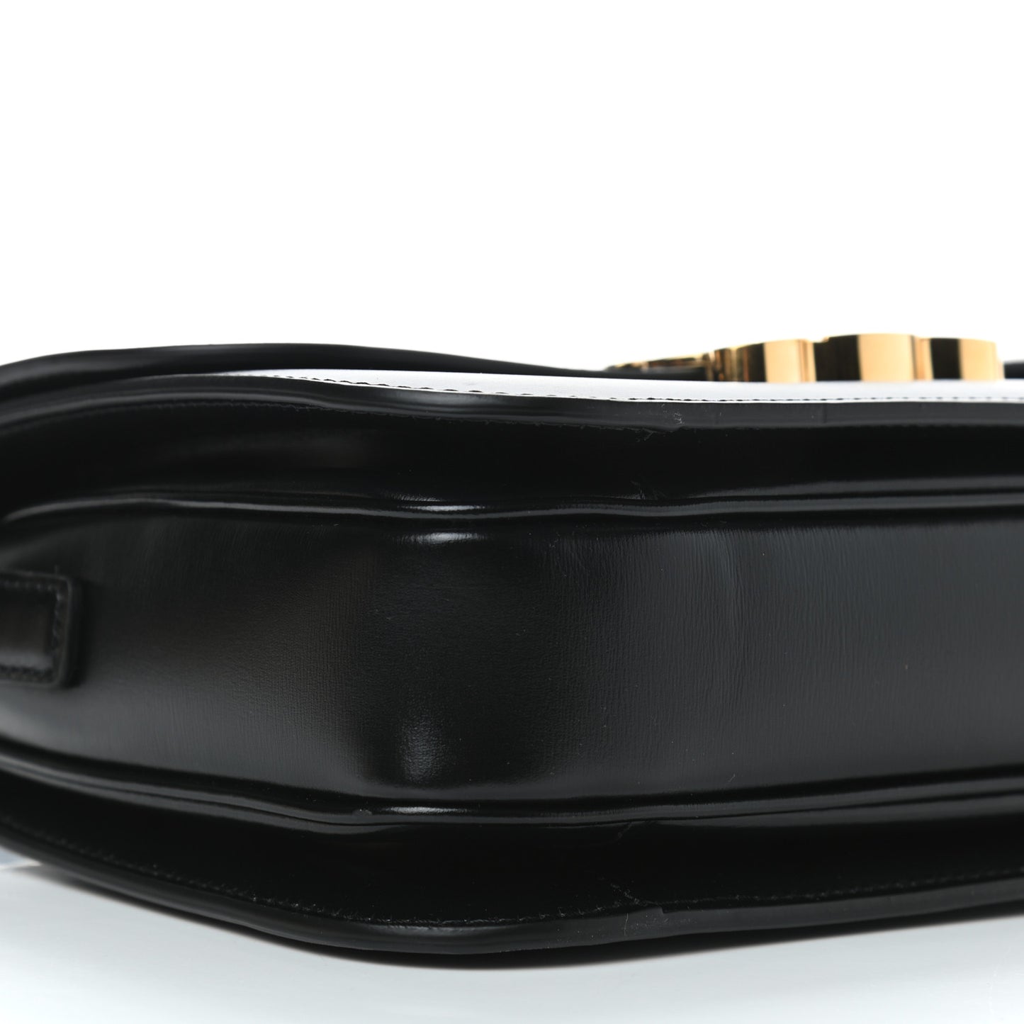Shiny Calfskin Medium Triomphe Black