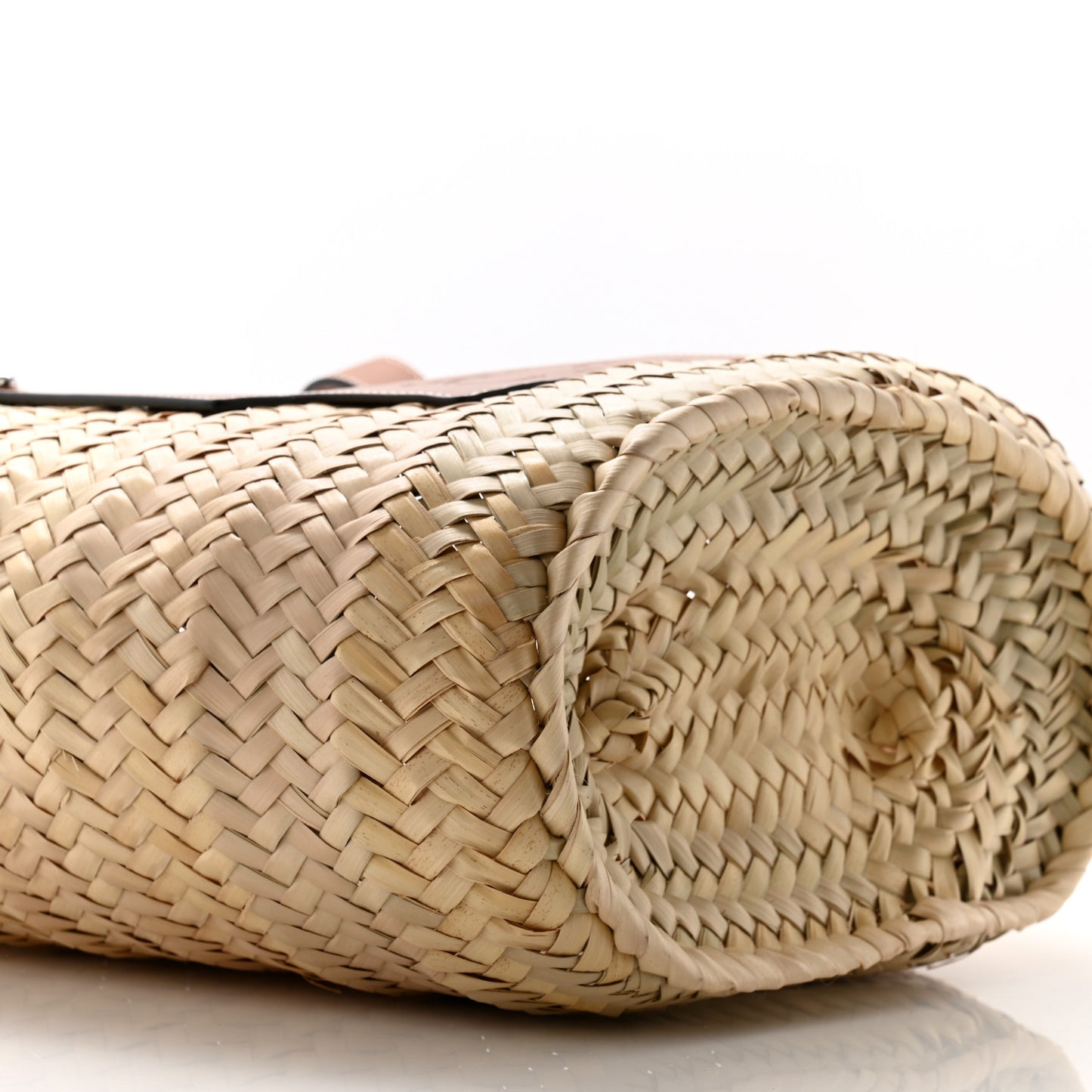 Raffia Basket Tote Bag Natural Tan