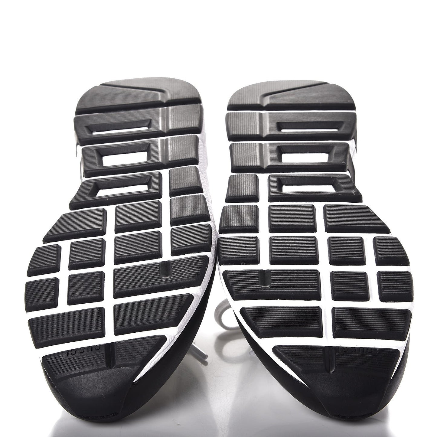 Calfskin Womens Interlocking G Sneakers 37 Black White