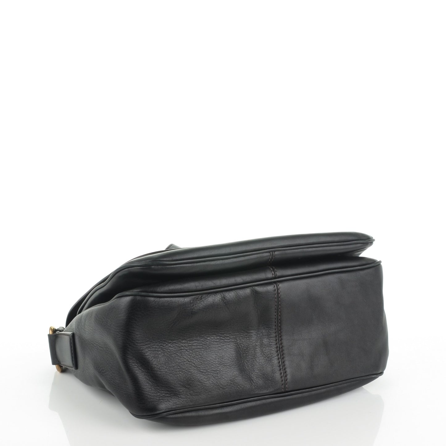 Soft Calf Saddle Bag Nero Black