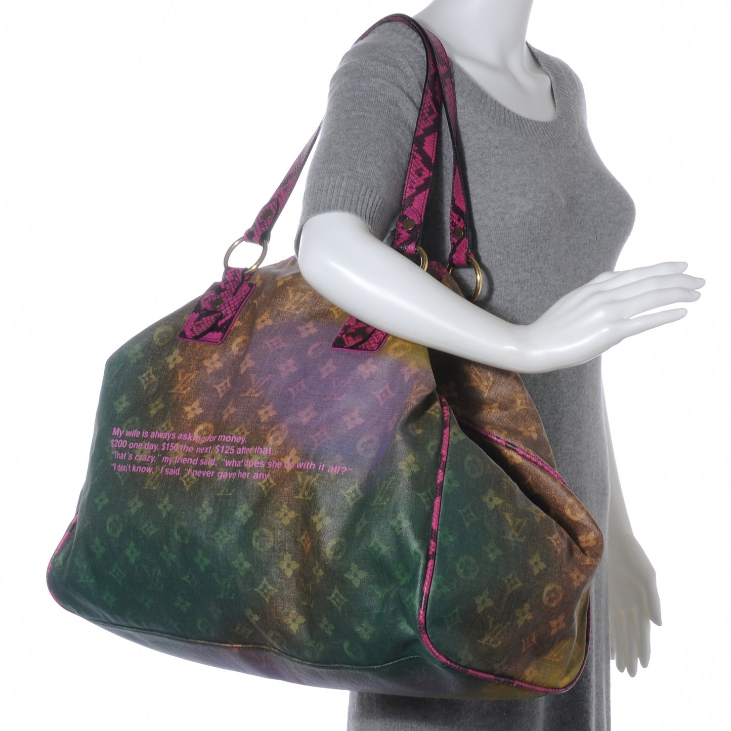 Richard Prince Monogram Karung Duderanch Jokes Tote