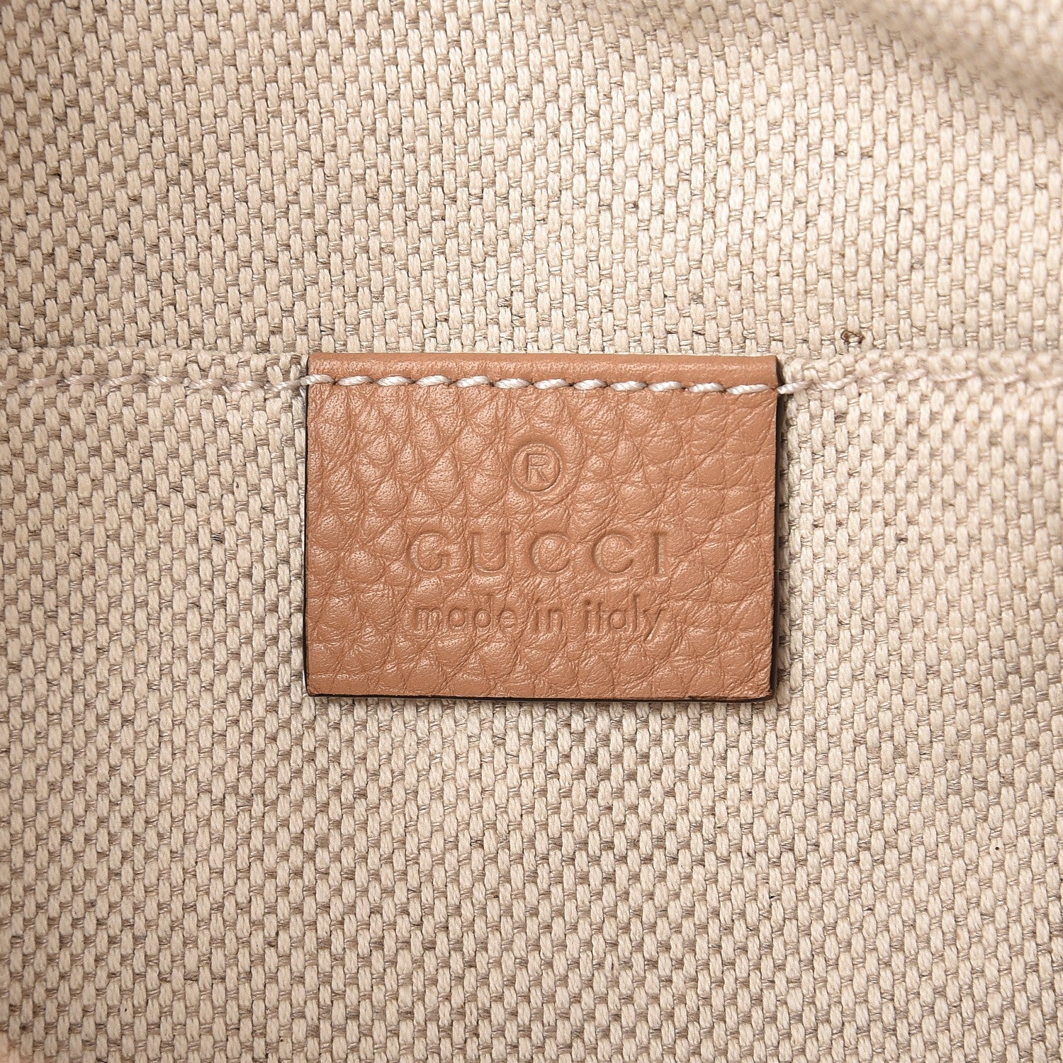 Gucci Pebbled Calfskin Small Soho Disco Bag Camelia 5 of 7