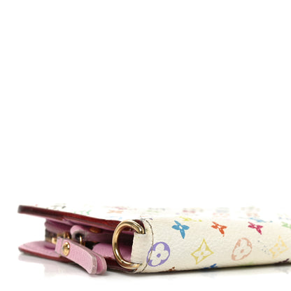 Louis Vuitton Monogram Multicolor Insolite Wallet White Litchi 7 of 8