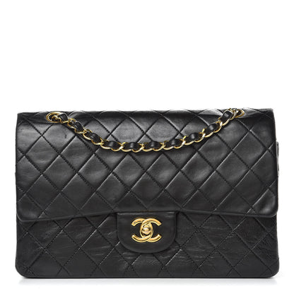 Chanel Lambskin Quilted Medium Double Flap Black 1 of 16