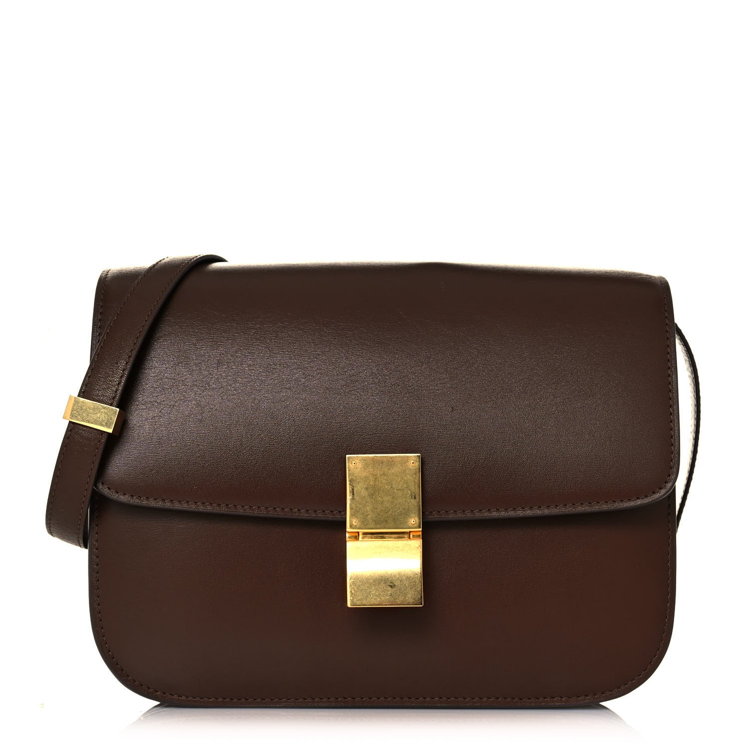 Celine Box Calfskin Medium Classic Box Flap Bag Camel 1 of 21