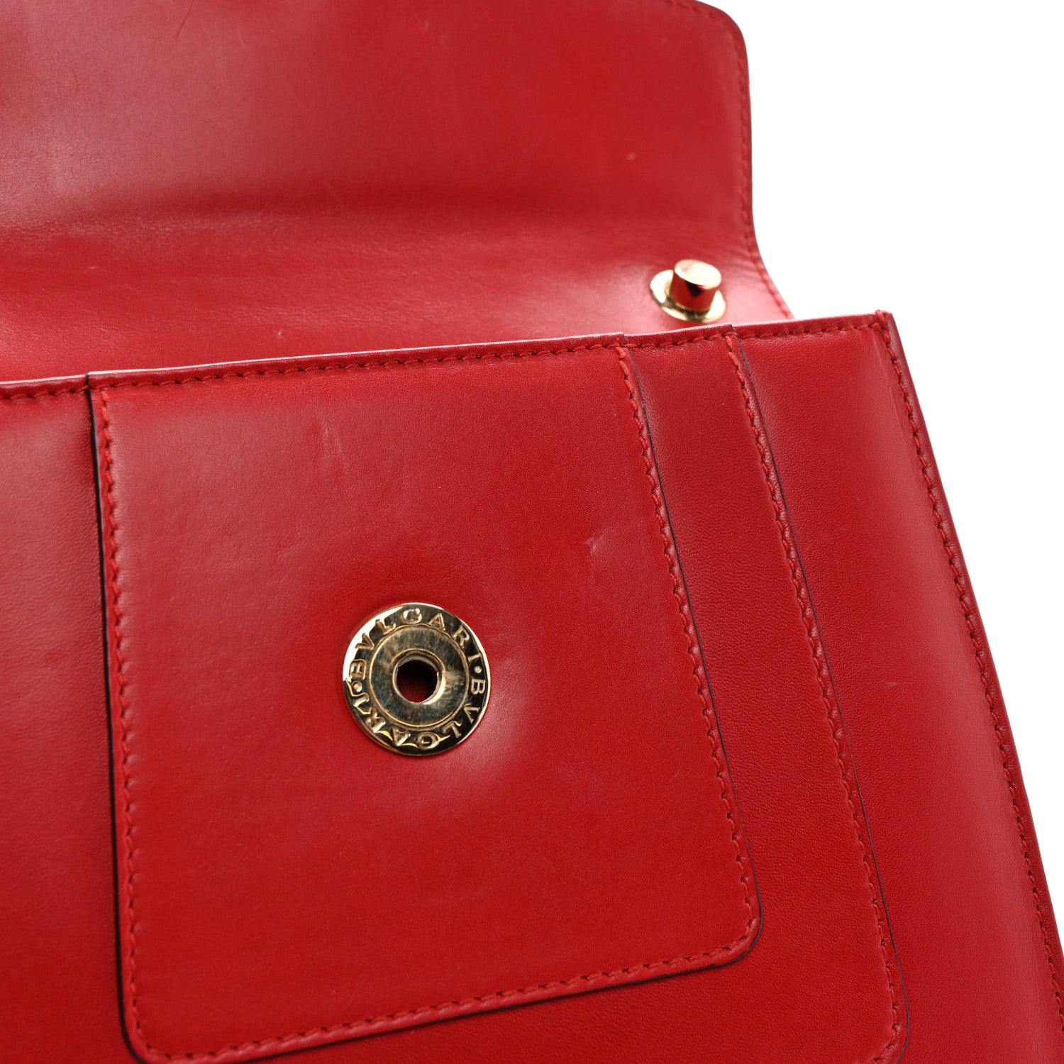 Bulgari Calfskin Serpenti Forever Crossbody Bag Red 12 of 12