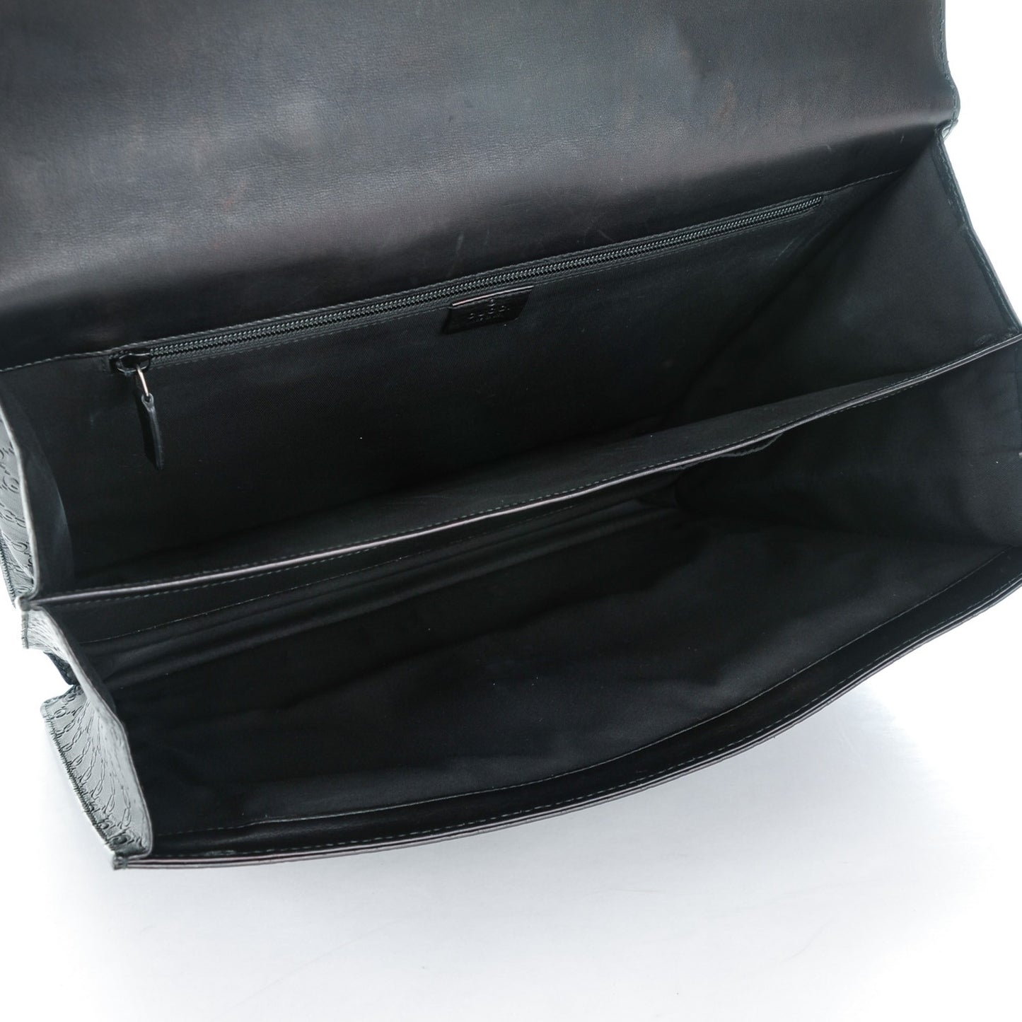 Guccissima Large Laptop Briefcase Black