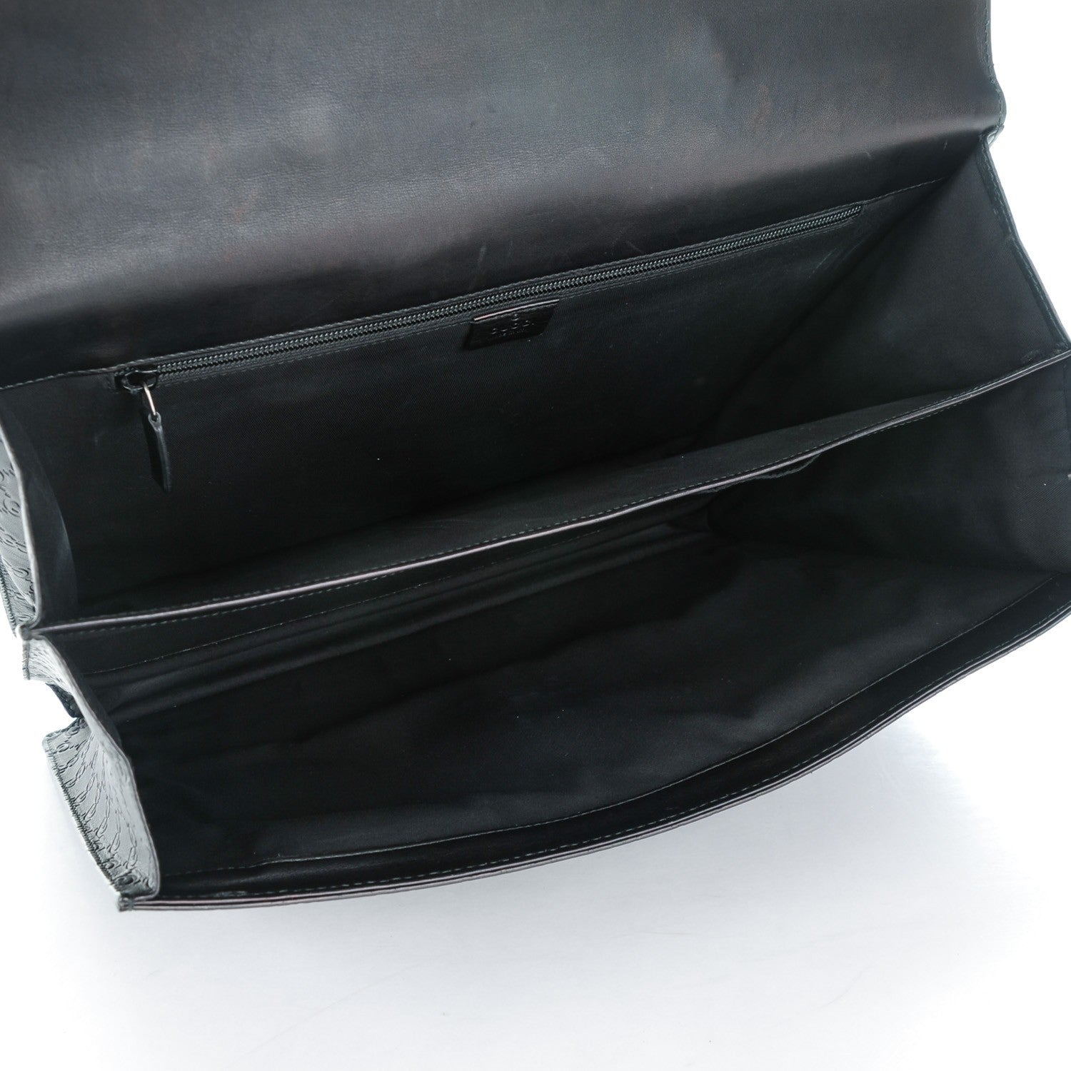 Gucci Guccissima Large Laptop Briefcase Black 6 of 10