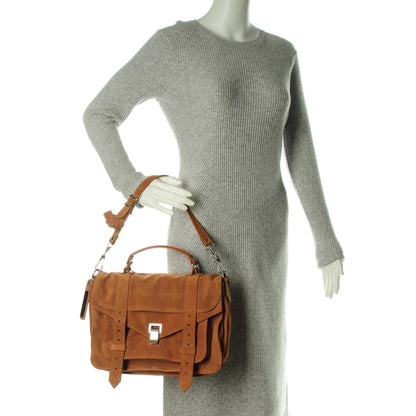 Proenza Schouler Suede Medium PS1 Satchel Tobacco 2 of 7