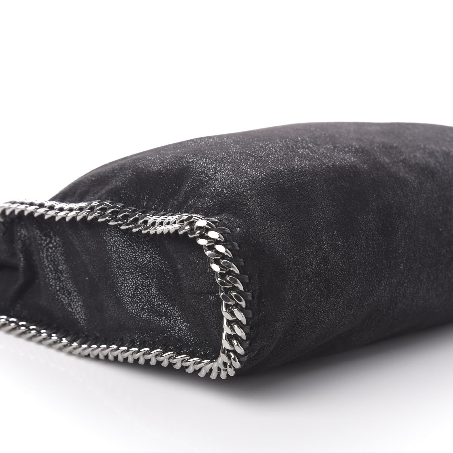 Stella McCartney Shaggy Deer Falabella Fold Over Tote Black 7 of 8
