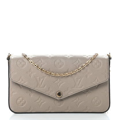 Louis Vuitton Empreinte Pochette Felicie Chain Wallet Tourterelle 3 of 11
