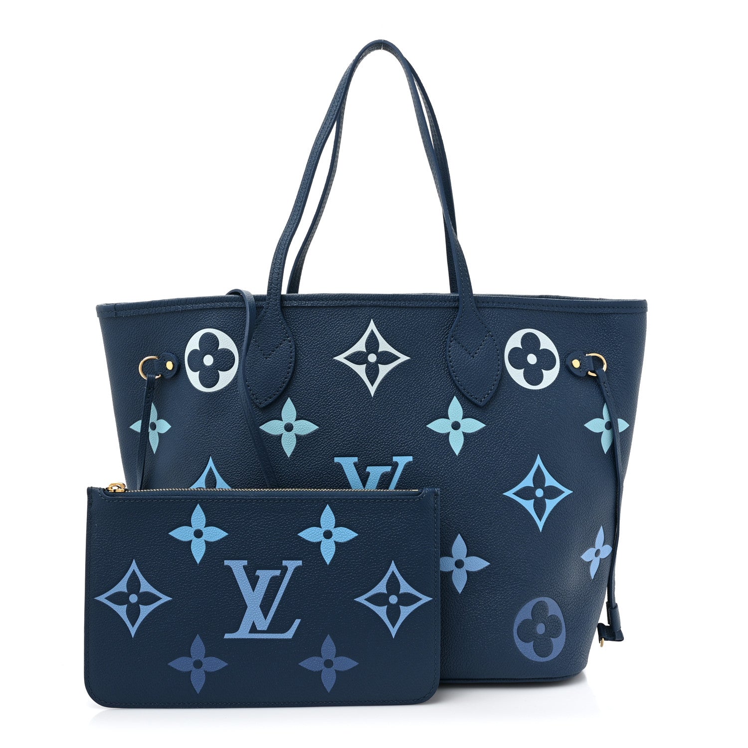 Louis Vuitton Empreinte Monogram Giant Neverfull MM Degrade Bleu 3 of 10