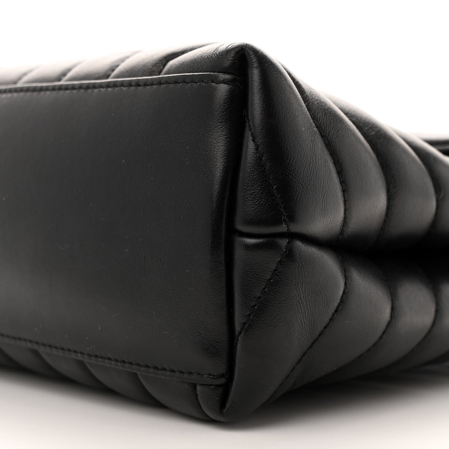 Saint Laurent Calfskin Y Quilted Monogram Medium Loulou Chain Satchel Black 11 of 15