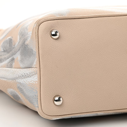 Burberry Prorsum Grainy Calfskin Hand Painted Bloomsbury Beige 5 of 19