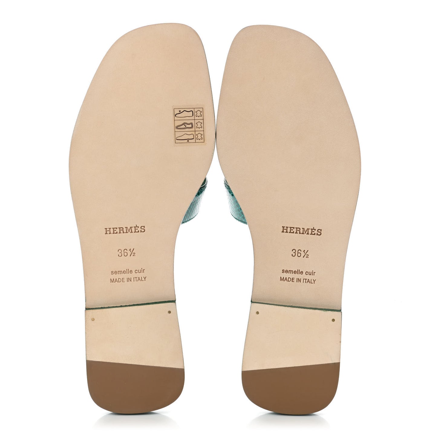 Lizard Oran Sandals 36.5 Vert Emeraude
