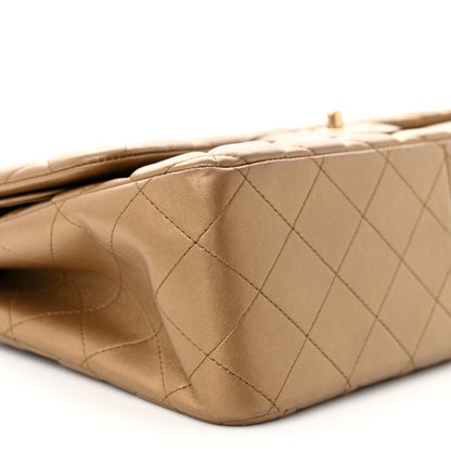 Chanel Metallic Lambskin Quilted Jumbo Double Flap Gold 9 of 12