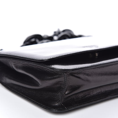 Prada Goatskin Swing Chain Shoulder Bag Black 7 of 12
