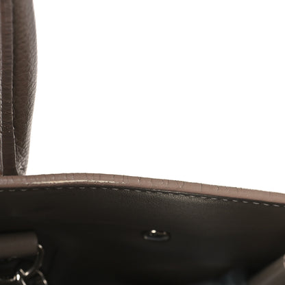 Saint Laurent Grained Calfskin Topstitch Small Classic Sac De Jour Taupe 16 of 22