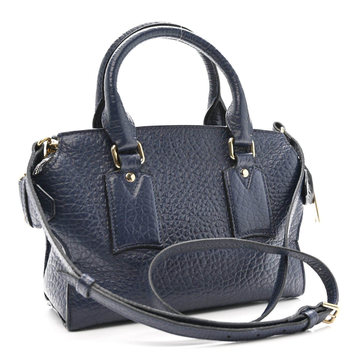 Burberry Signature Grain Small Clifton Bag Navy Blue 1860048