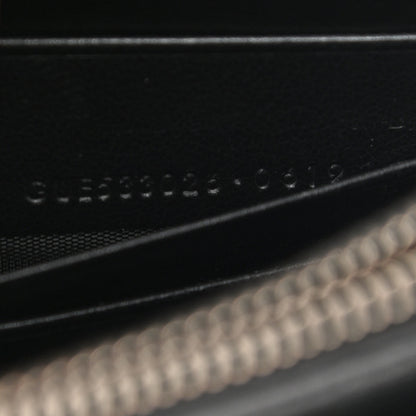 Saint Laurent Calfskin Monogram Sunset Chain Wallet Black 7 of 17