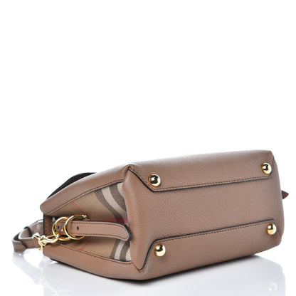 Burberry Derby Calfskin House Check Small Camberley Dark Sand 4 of 7