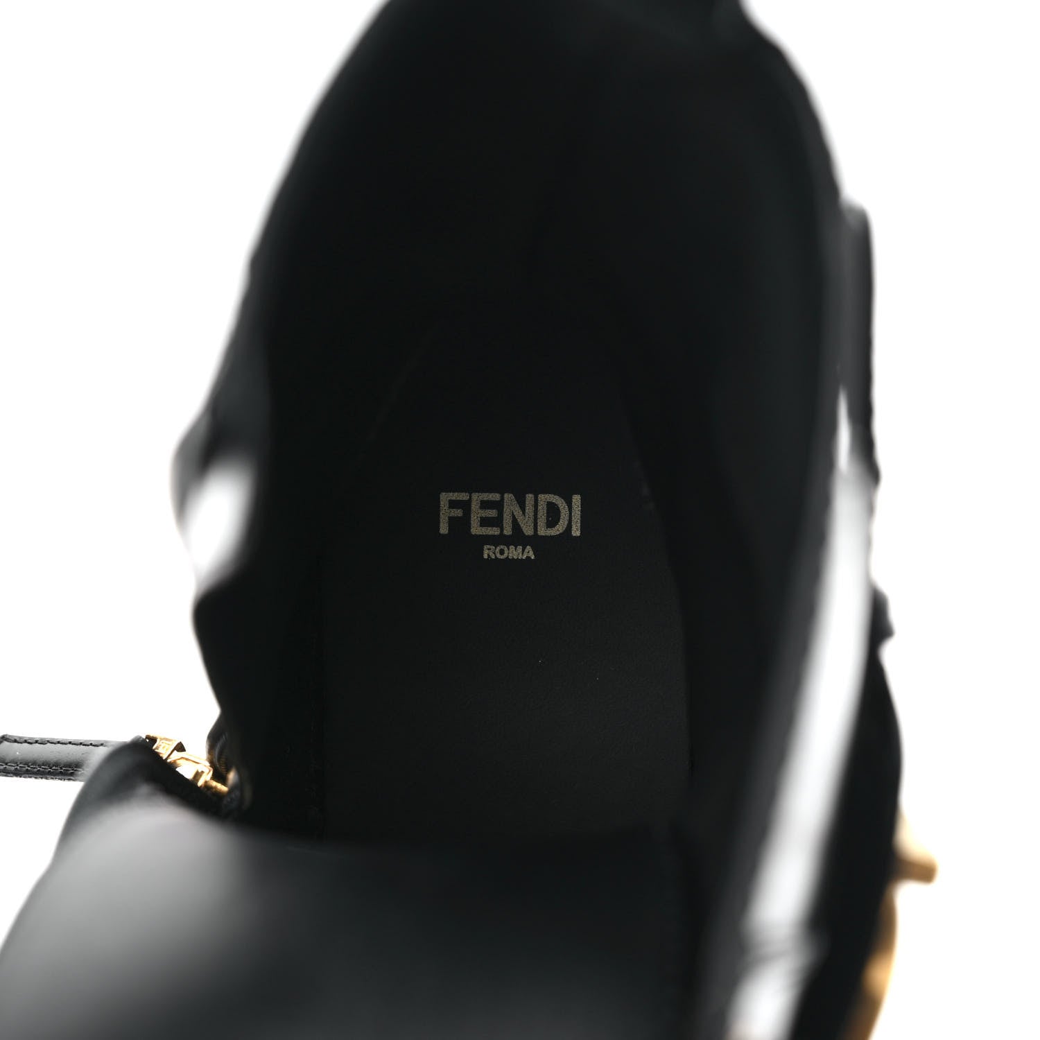 Fendi Vitello Abrasivato Fendigraphy 50mm Biker Boots 39 Black 8 of 10