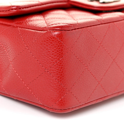 Chanel Caviar Quilted Mini Rectangular Flap Red 9 of 17