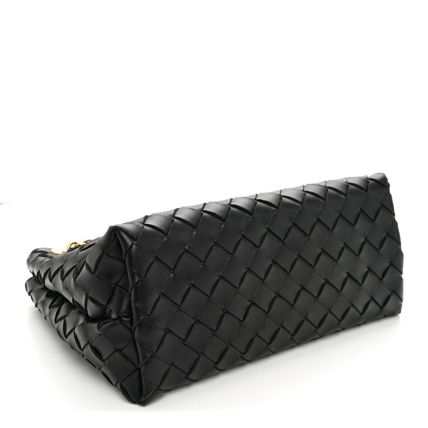 Nappa Intrecciato Small Andiamo Shoulder Bag Black