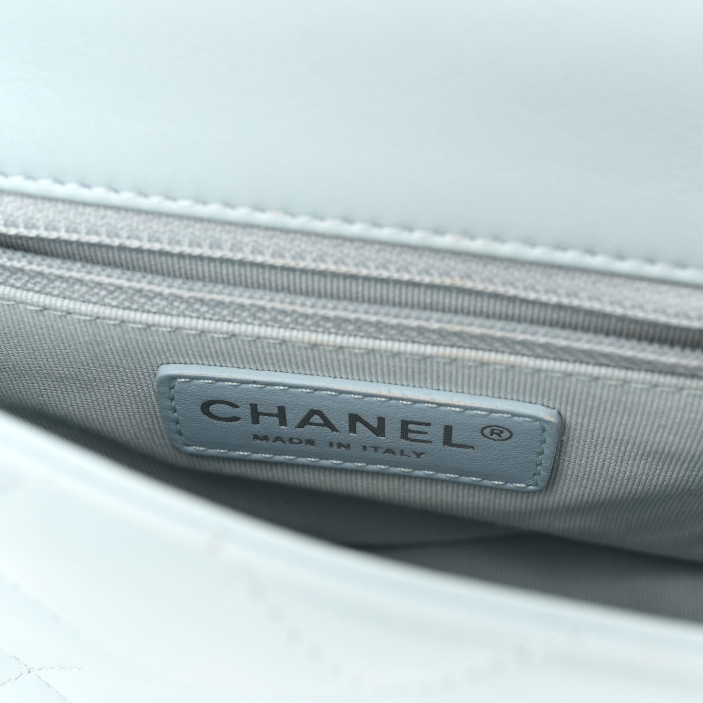 Lambskin Quilted Mini My Perfect Flap Light Blue