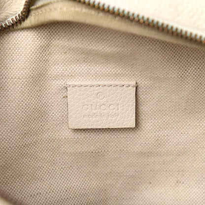Gucci Grained Calfskin Logo Belt Bag White 8 of 10