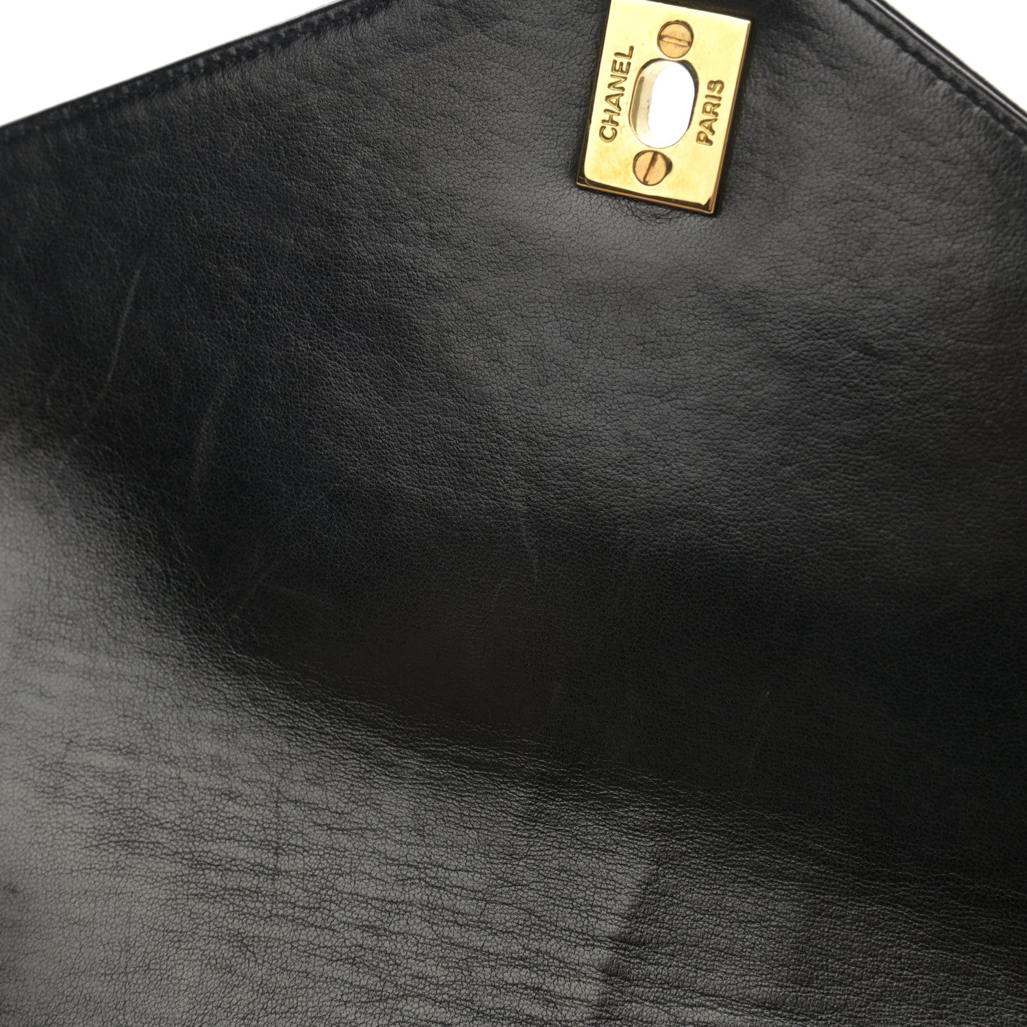 Chanel Lambskin Chevron Medium Flap Bag Black 12 of 13