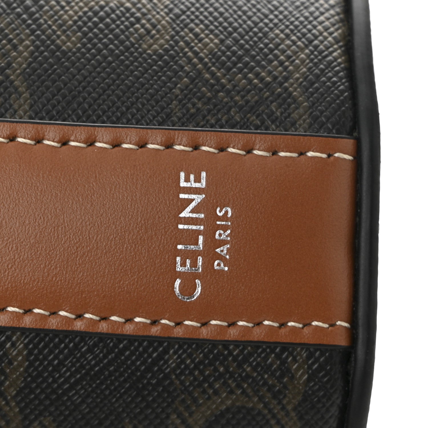 Celine Triomphe Canvas Vertical Cylinder Bag Tan 6 of 11