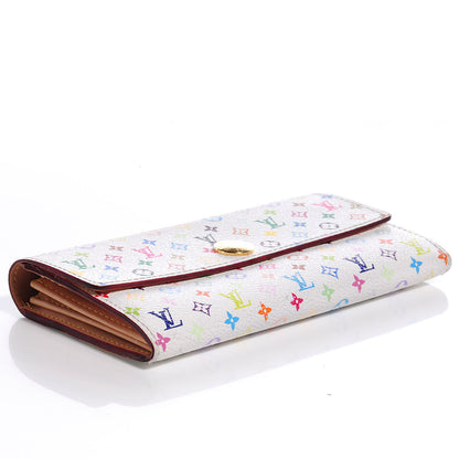 Louis Vuitton Monogram Multicolor Sarah Wallet White 5 of 8