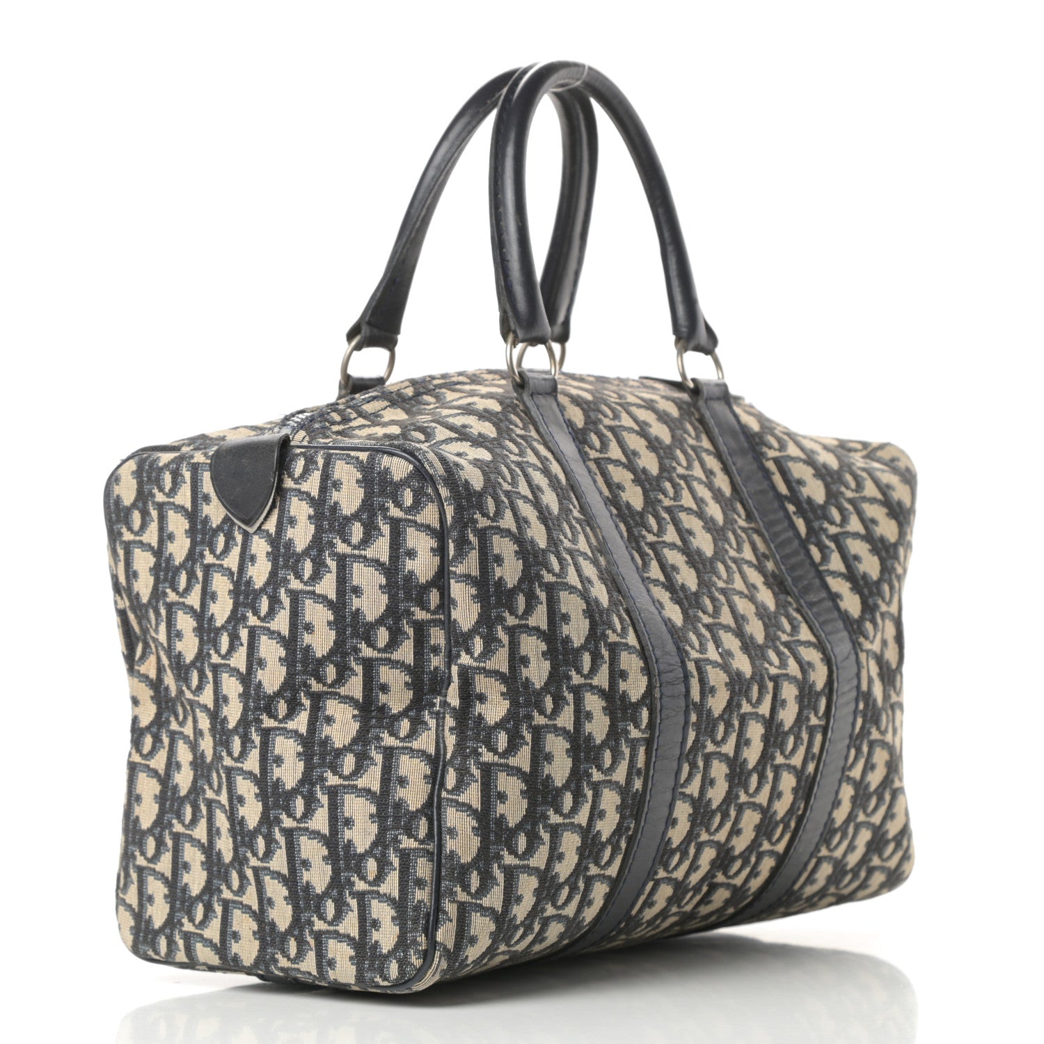 Christian Dior Monogram Boston Navy Blue 3 of 17