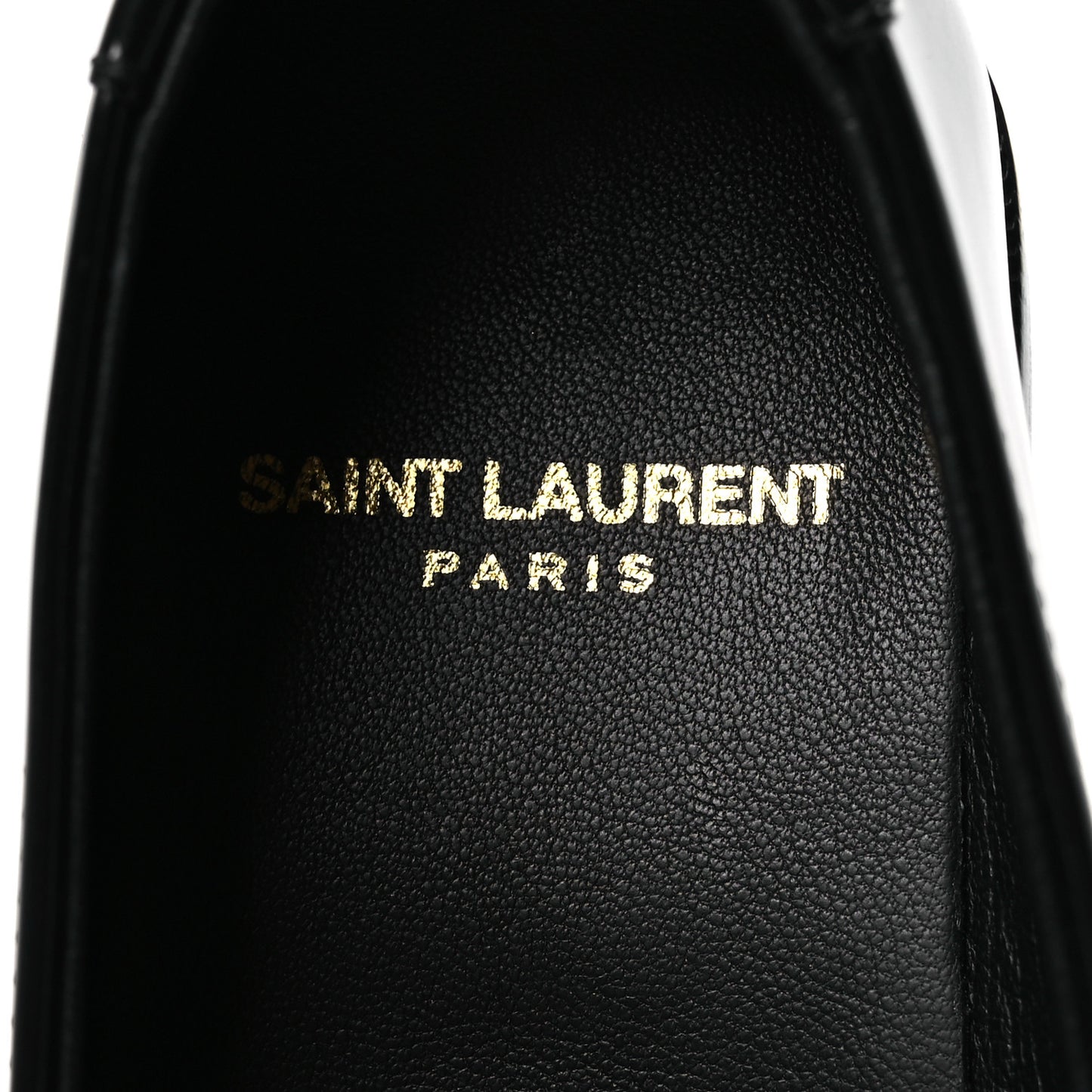 Patent Calfskin Penny Loafers 36.5 Black