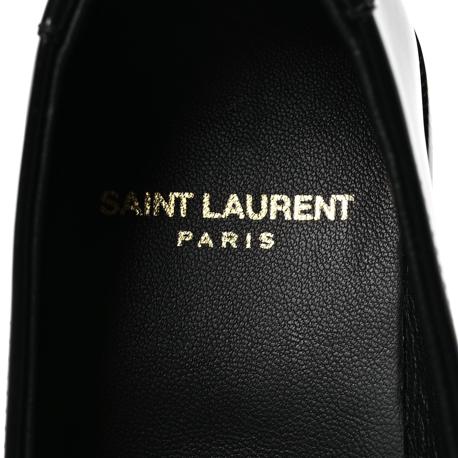 Saint Laurent Patent Calfskin Penny Loafers 36.5 Black 9 of 11
